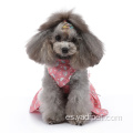 Vestidos para perros Pet girl Princess Faldas de algodón rosa